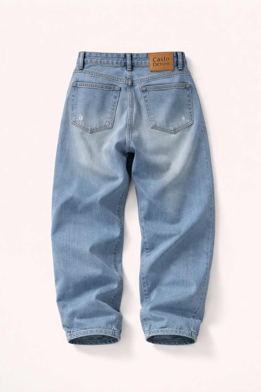 Men’s Baggy Fit Light Blue Washed Jeans