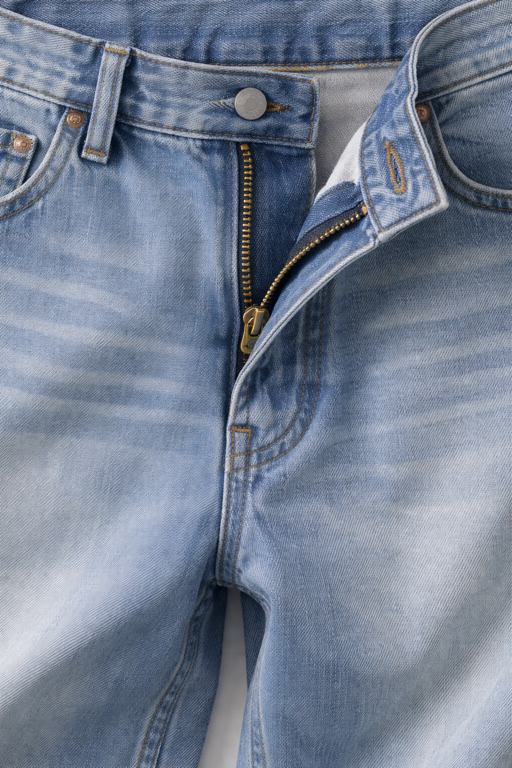 Men’s Baggy Fit Light Blue Washed Jeans