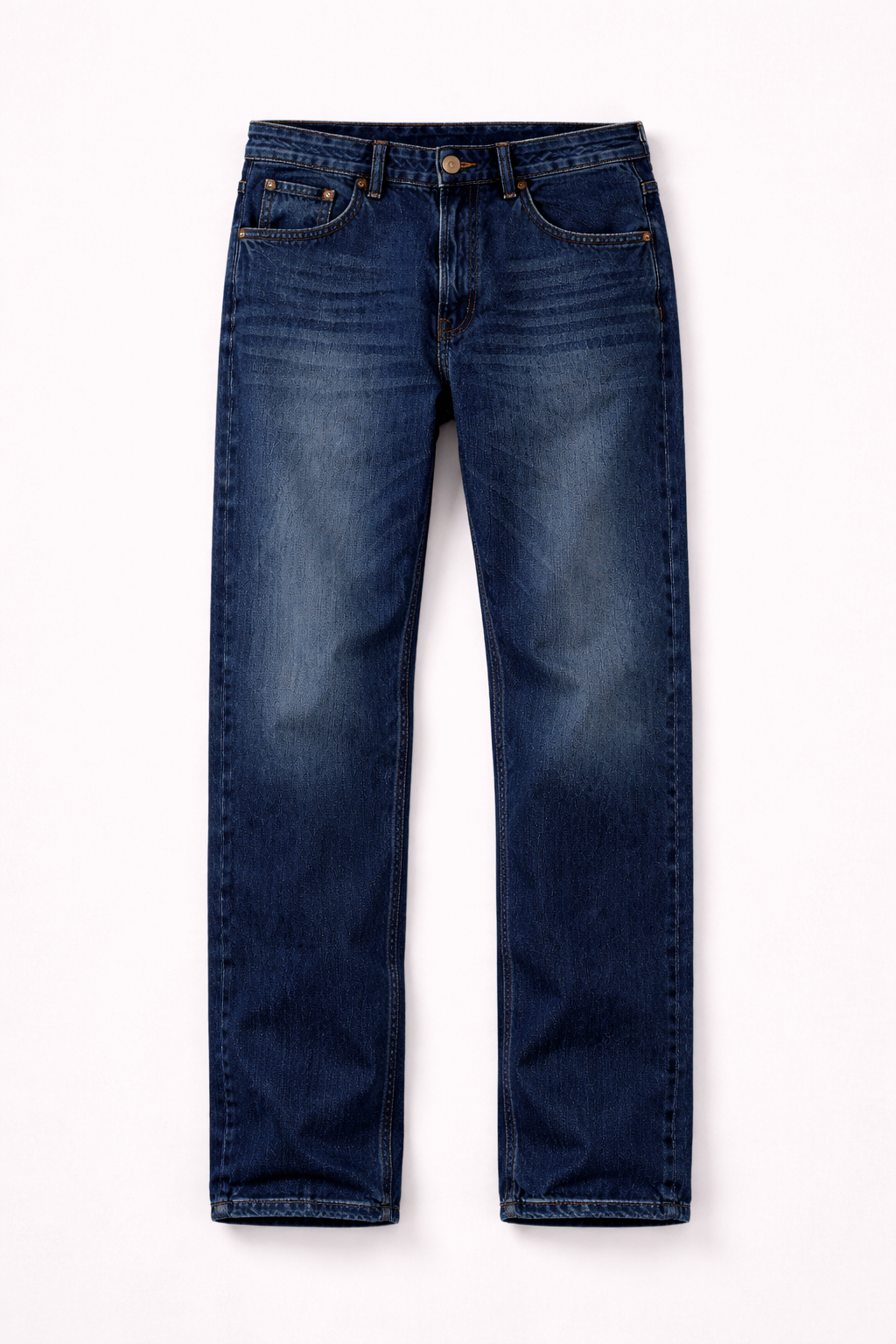 Straight Fit Dark Blue Jeans