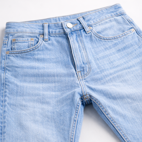 Basic Slim Fit Light Blue Faded Jeans