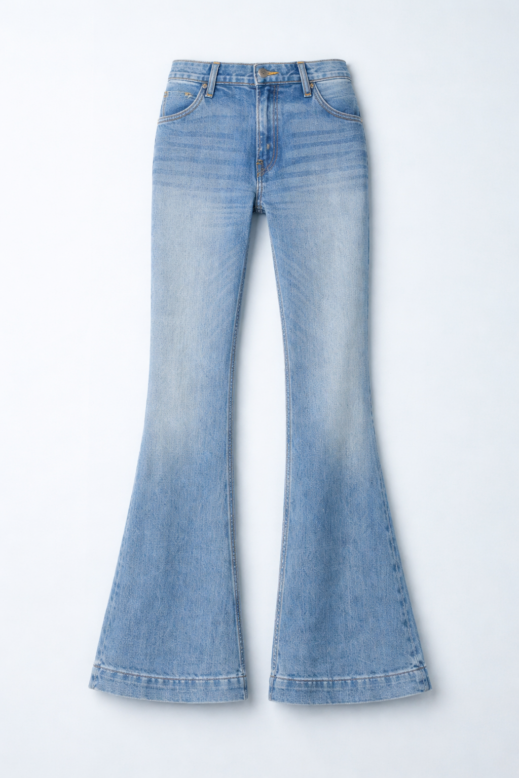 Light blue Mid-Rise Flared Jeans