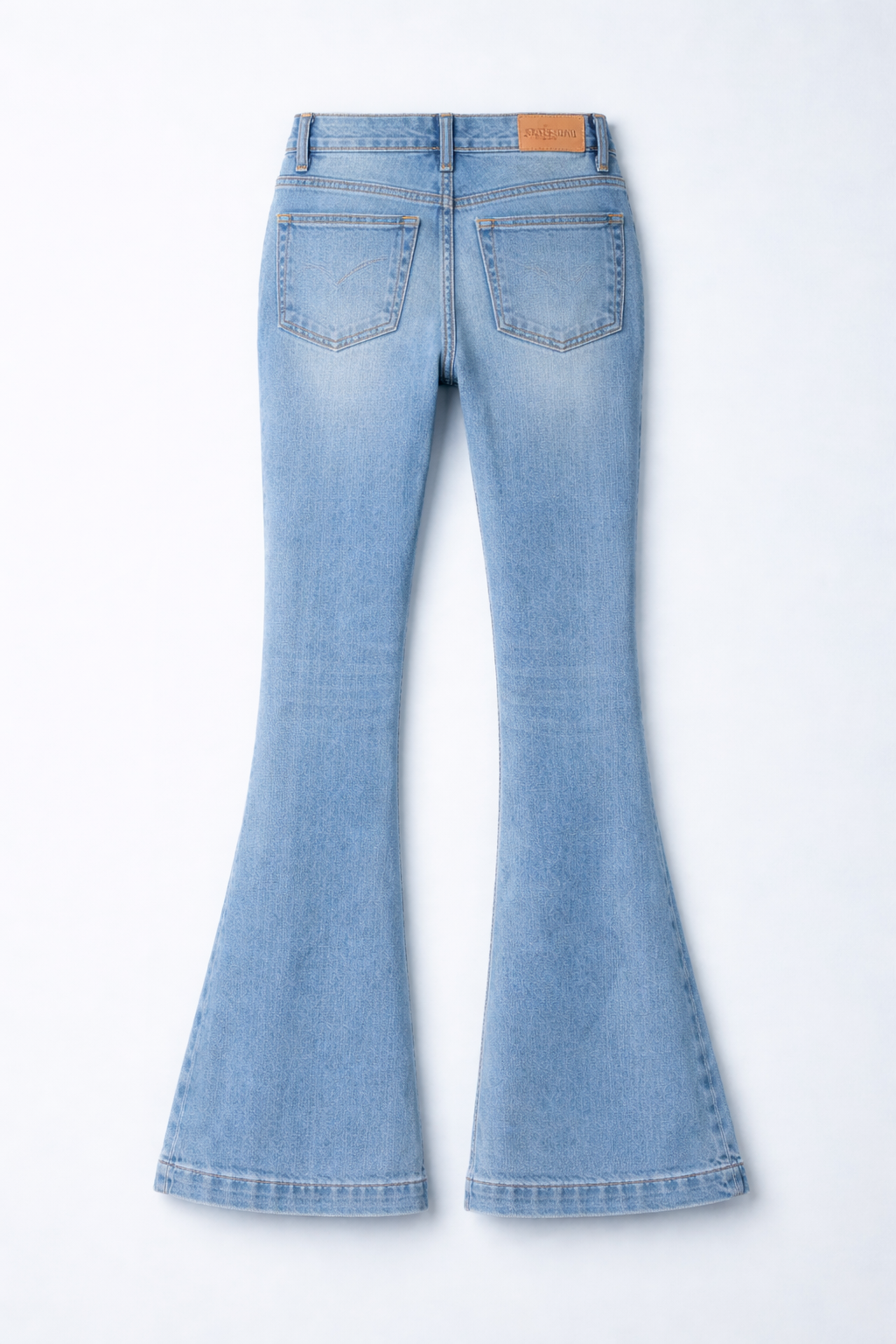 Light blue Mid-Rise Flared Jeans