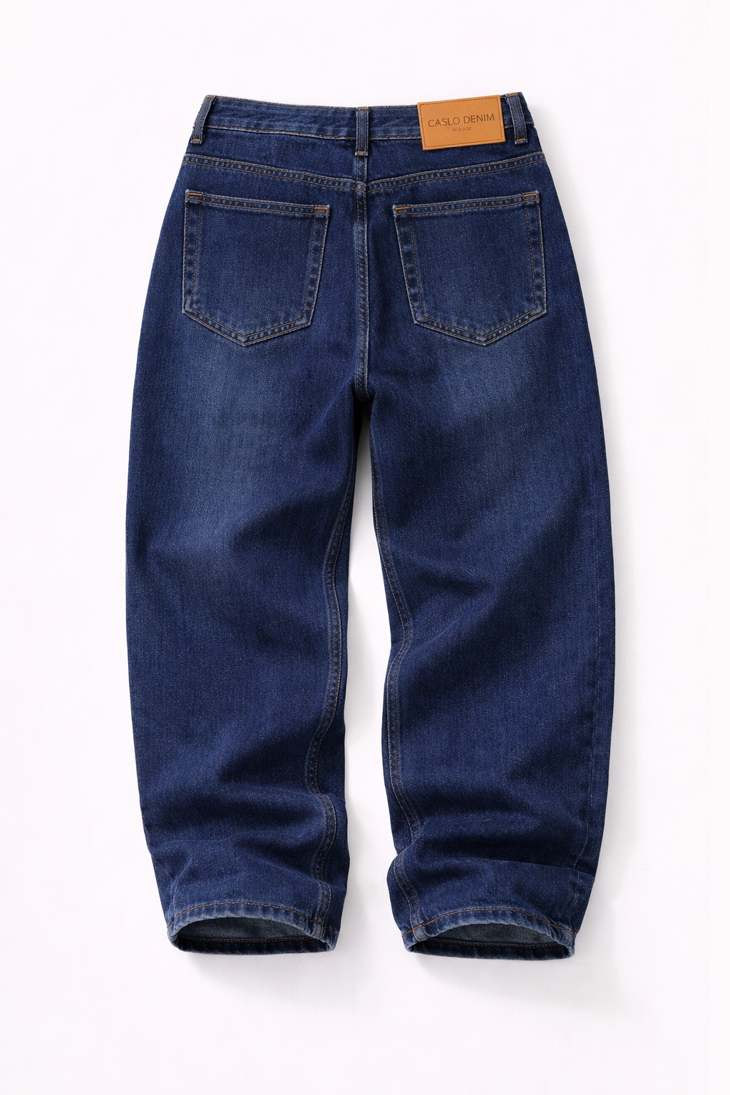 Men’s Baggy Fit Dark Blue Washed Jeans