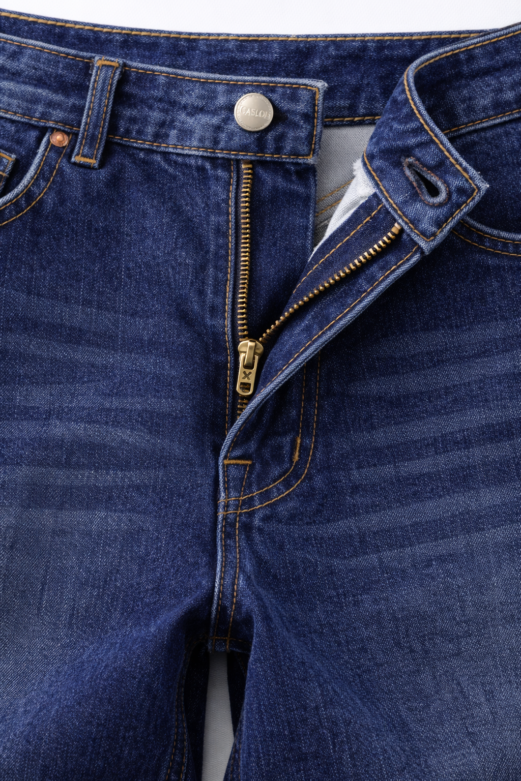 Men’s Baggy Fit Dark Blue Washed Jeans