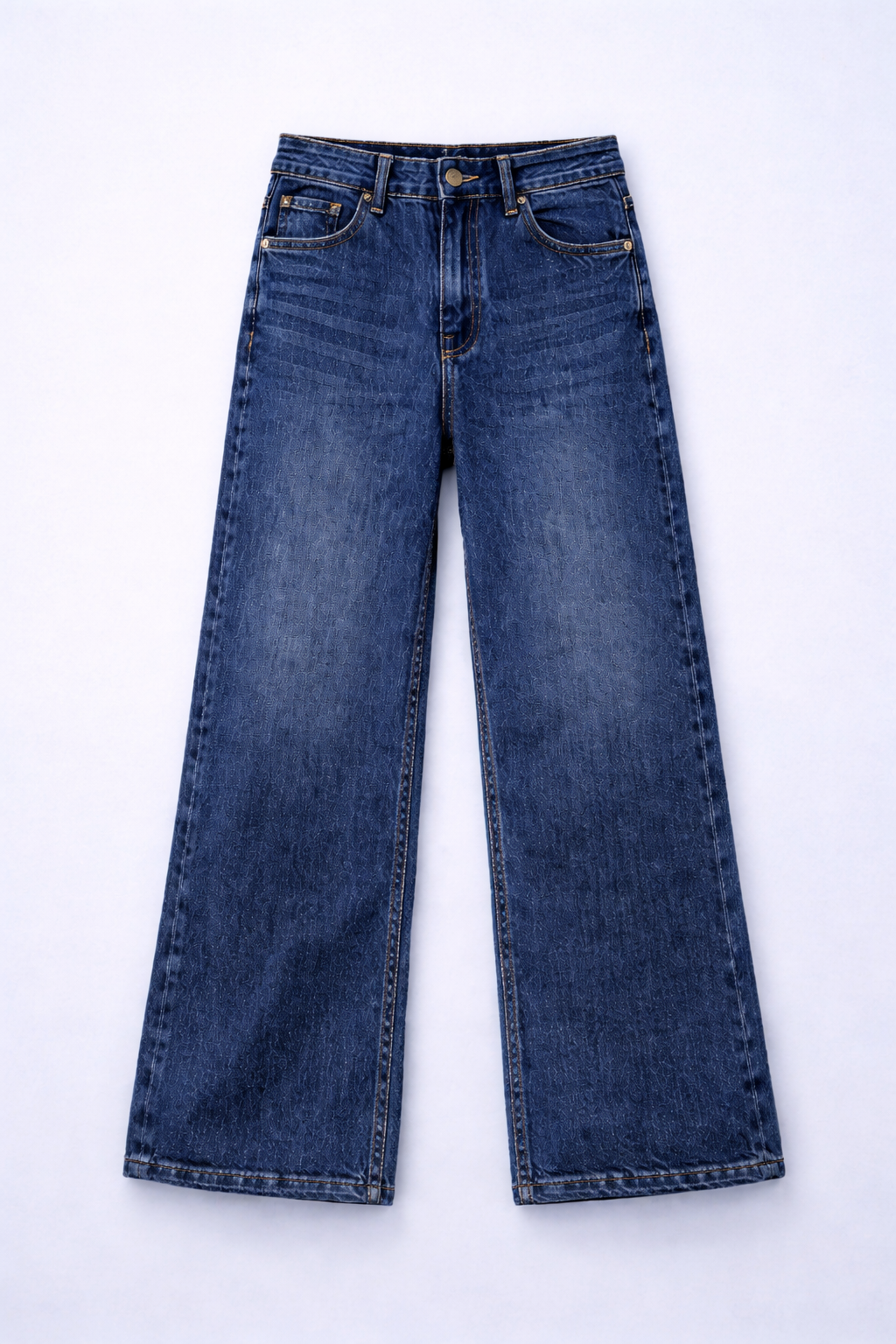 High-waisted Wide Leg Jeans