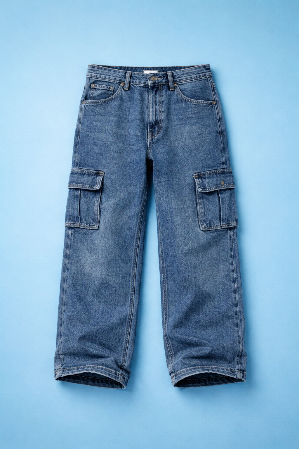 Premium Denim Cargo Trouser