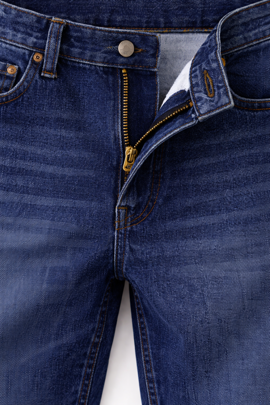 Straight Fit Dark Blue Jeans