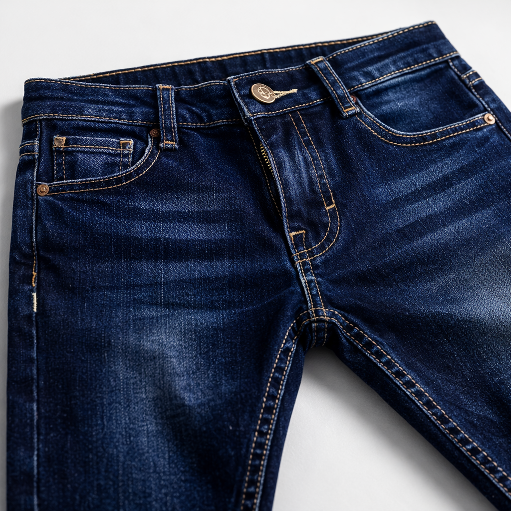 Stretchable Dark blue Denim Pants